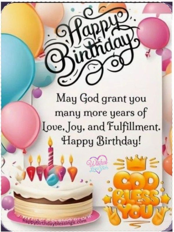 Spiritual Birthday Blessings for Family Members