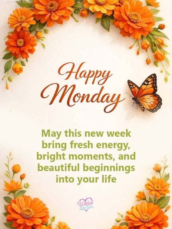 Beautiful Monday Greetings and Blessings