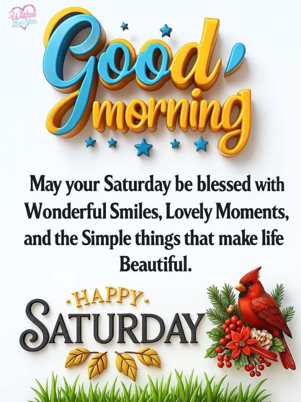 Good Morning Saturday Blessings