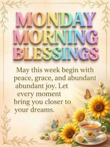 Monday Morning Blessings