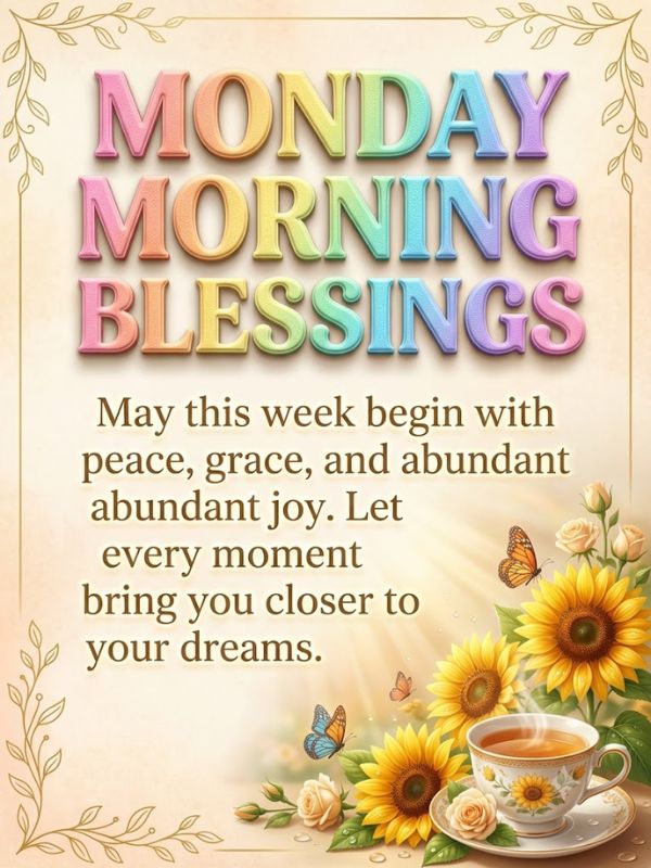 Monday Morning Blessings