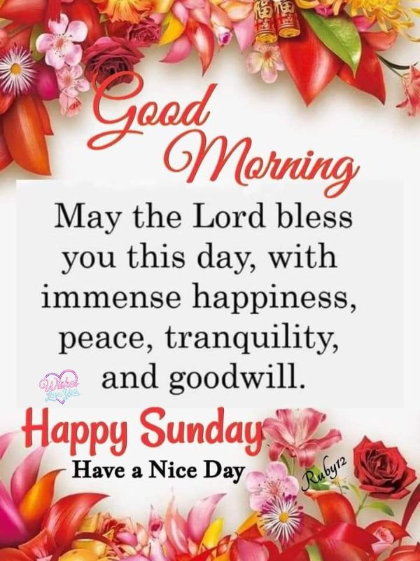 Sunday Blessings and Prayers