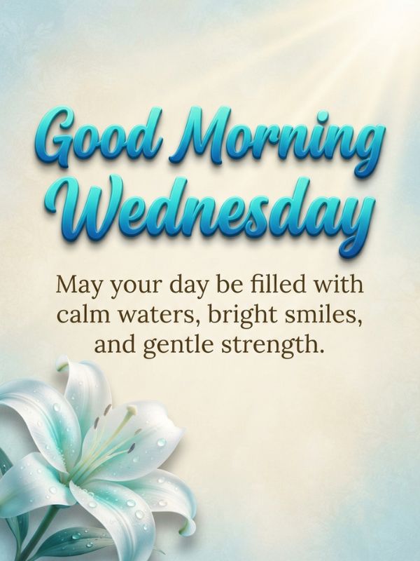 Beautiful Wednesday Good Morning Images