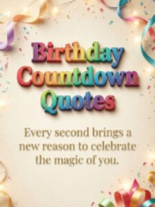 Birthday Countdown Quotes