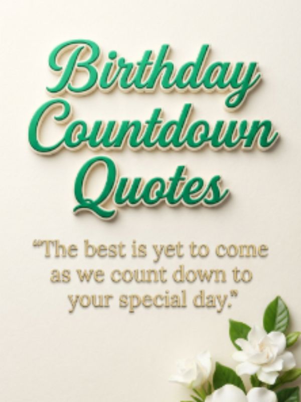 Birthday Countdown Quotes and Captions for Instagram