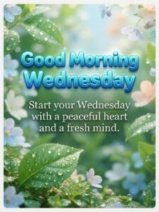 Good Morning Wednesday Blessings