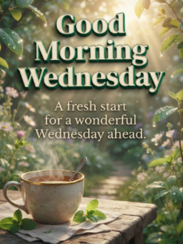 Positive Good Morning Wednesday Blessings