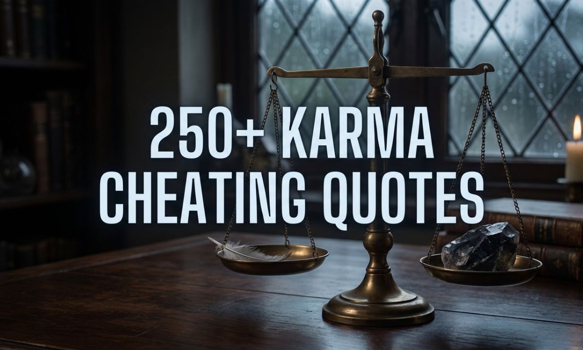 250+ Powerful Karma Cheating Quotes