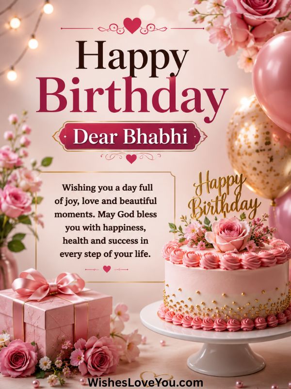 Cute Birthday Wishes For Bhabhi