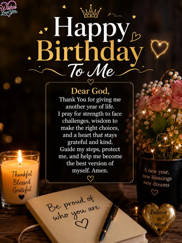 Deep Heart Touching Birthday Prayers for Myself