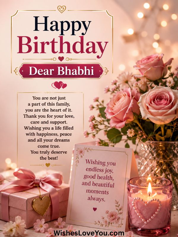 Emotional Birthday Wishes For Bhabhi