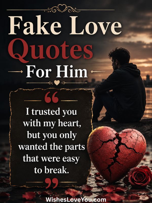 Fake Love Quotes For Him