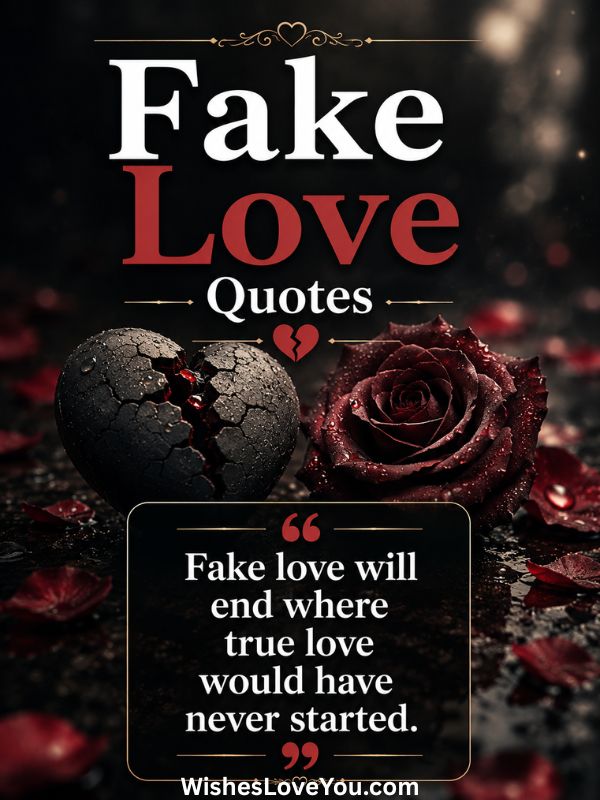 Fake Love Quotes in English