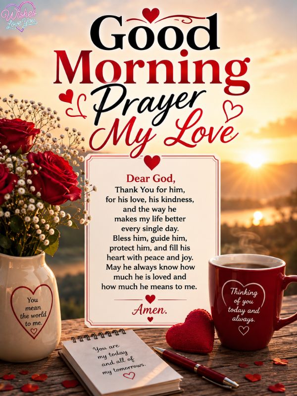 Good Morning Prayer for Him in English