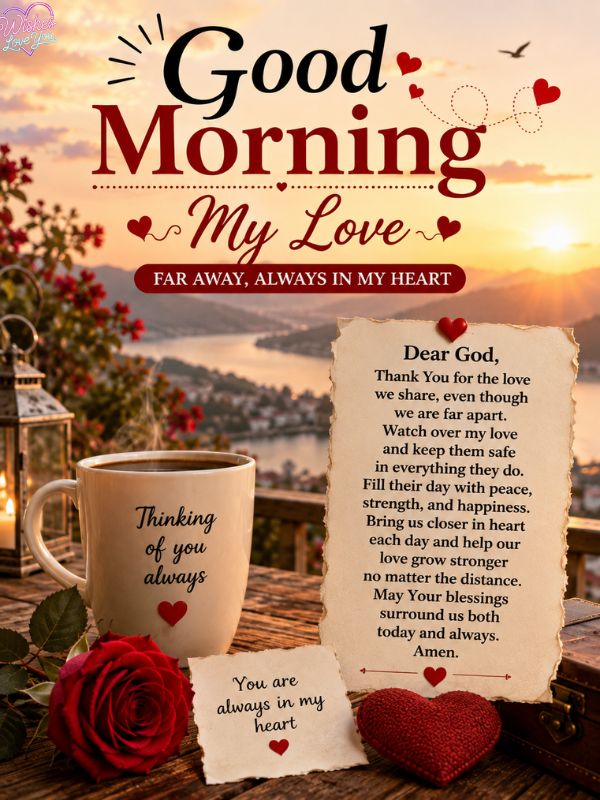 Good Morning Prayer for My Love Far Away Quotes