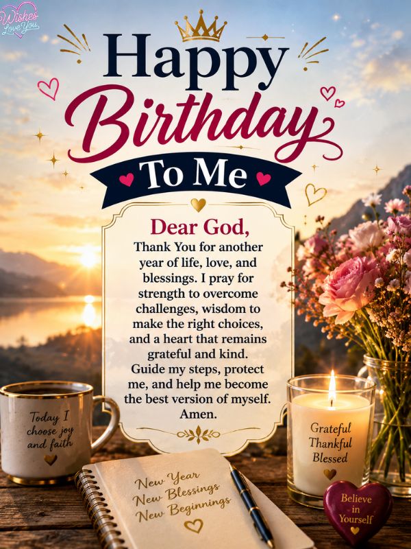 Happy Birthday to Me Prayers