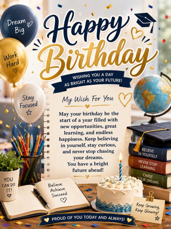 Heartfelt Birthday Quotes For Students