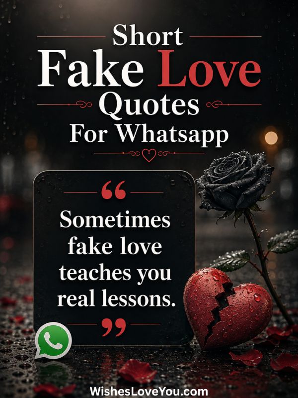 Short Fake Love Quotes For Whatsapp